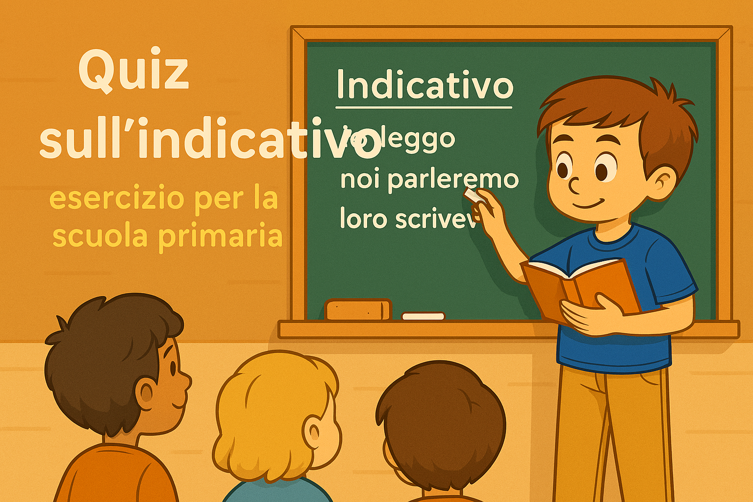 Quiz Interattivo: Coniugazioni del Modo Indicativo – Esercizi di Italiano per la Scuola Primaria