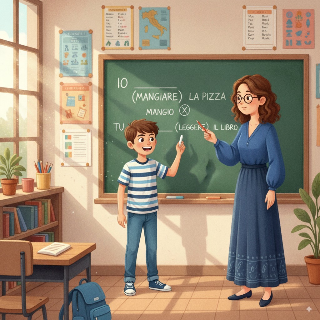 Analizza il Verbo: Quiz Interattivo sull’Indicativo per la Scuola Primaria