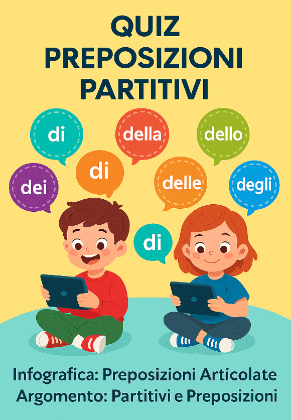 Quiz Preposizioni e Partitivi: Esercizio Interattivo per Bambini